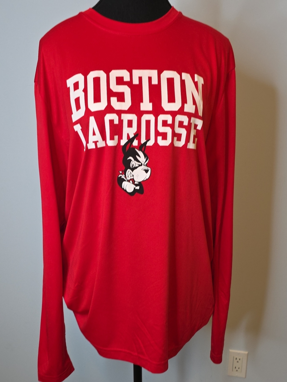 Boston Lacrosse Long Sleeve Tee - Red